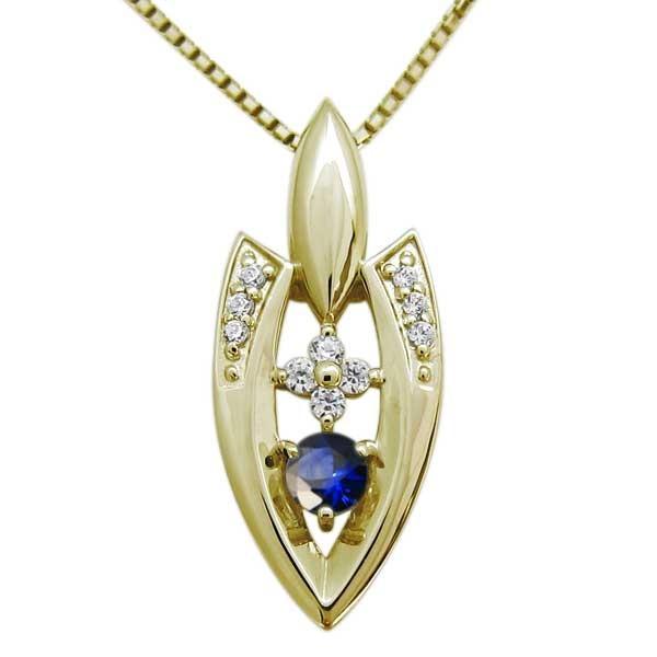 新しい店のオファー アローヘッド サファイア ネックレス メンズ 18金