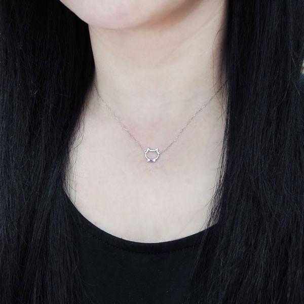 アメジスト 猫 ネックレス ねこ ペンダント キャットフェイス K10 約 ペンダントです