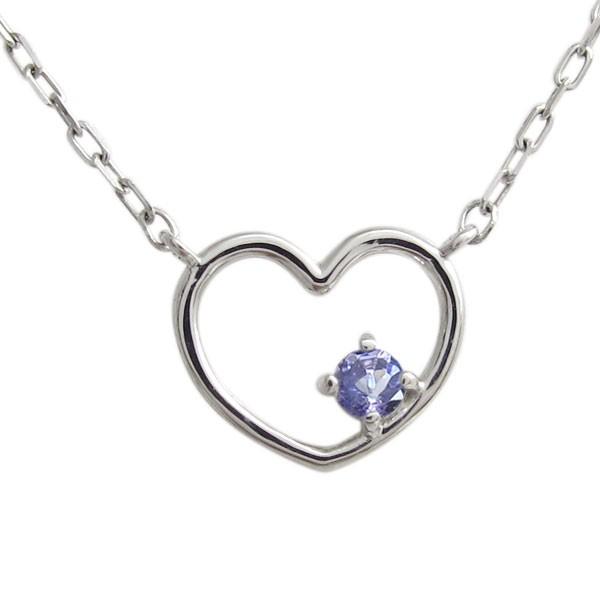 プラチナ オープンハートネックレス タンザナイト ペンダント クリスマス ポイント消化