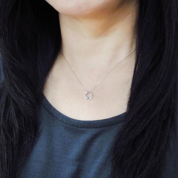 11月誕生石 ブルートパーズ ベビーリング ネックレス シルバーアクセサリー メモリアル 出産 誕生日 名入れ 刻印無料