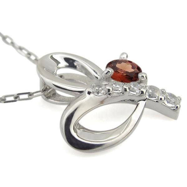 新品未使用！ ガーネット ハートネックレス オープンハート ペンダント 【L8253528874】(29688円)