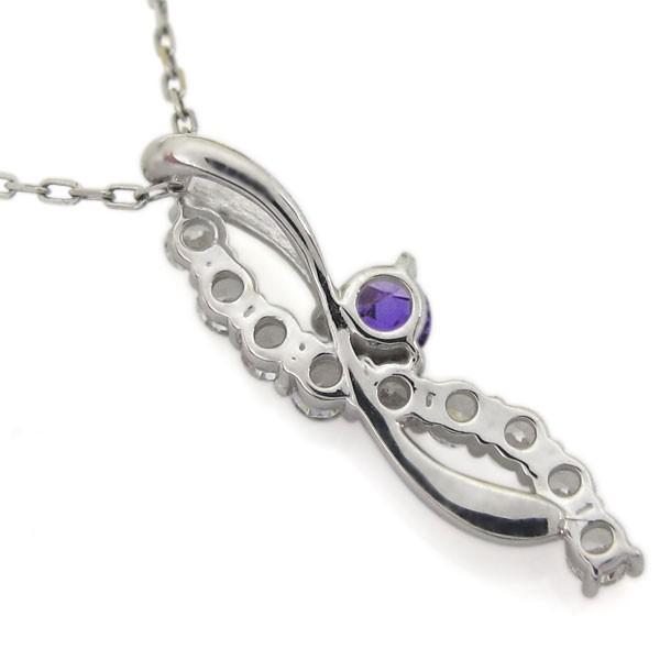 【初期/レア】 結婚10周年 アメジストネックレス 結婚記念日 ペンダント 18金 【1439111509】(51765円)