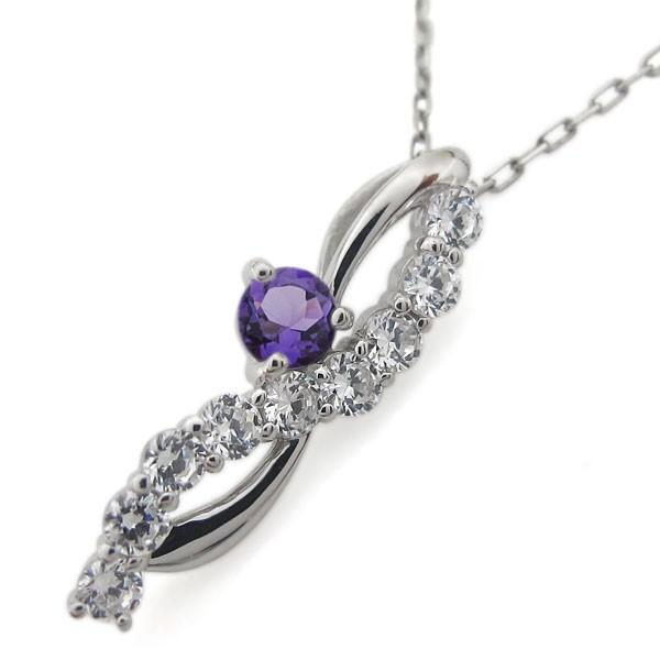 【初期/レア】 結婚10周年 アメジストネックレス 結婚記念日 ペンダント 18金 【1439111509】(51765円)