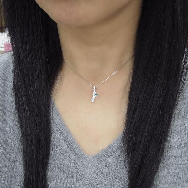 【即購入⭕️】 プラチナ ネックレス ブルートパーズ 結婚記念日 プレゼント ペンダント クリスマス ポイント消化 【HOV1317704791】(47398円)