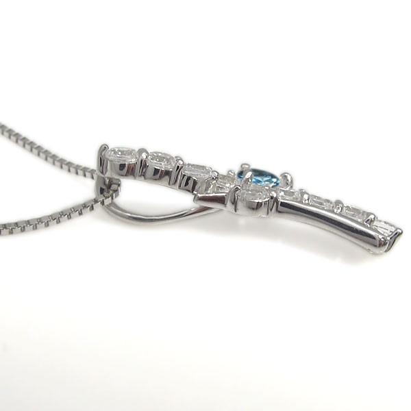 【即購入⭕️】 プラチナ ネックレス ブルートパーズ 結婚記念日 プレゼント ペンダント クリスマス ポイント消化 【HOV1317704791】(47398円)