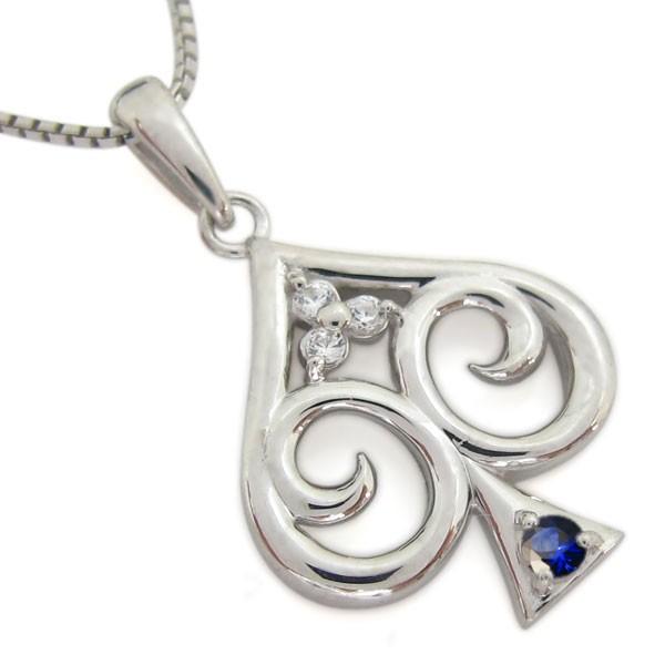 予約中 メンズ K10 サファイアペンダント トランプ メンズ スペードネックレス トランプモチーフ 10金 スペードペンダント サファイア ネックレス メンズアクセサリー Meorboston Org