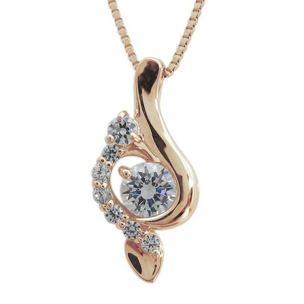 音符ネックレス ト音記号 ペンダント ダイヤモンドネックレス K18  