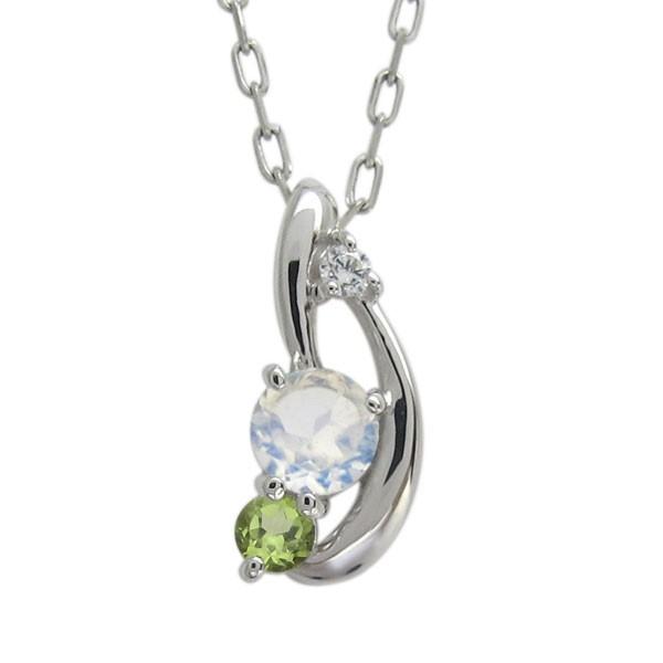 プラチナ ロイヤルブルームーンストーンネックレス シンプル ペンダント 上品 クリスマス ポイント消化