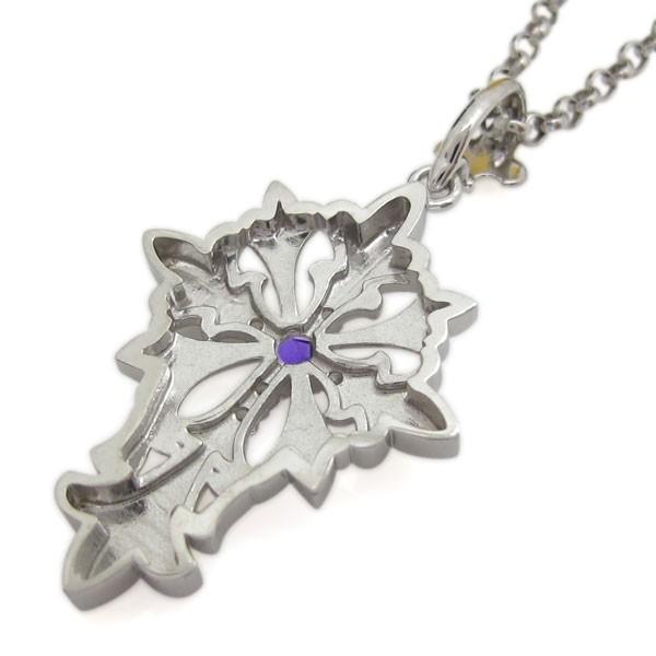 【値下げ中】 18金 アメジストネックレス メンズ クロスペンダント 【AAA4300168833】(154678円)