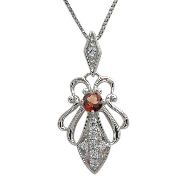 在庫あり 即納 ネックレス ガーネット レディース 大人 上品 シルバー プレゼント New限定品 Rs2 Co Uk