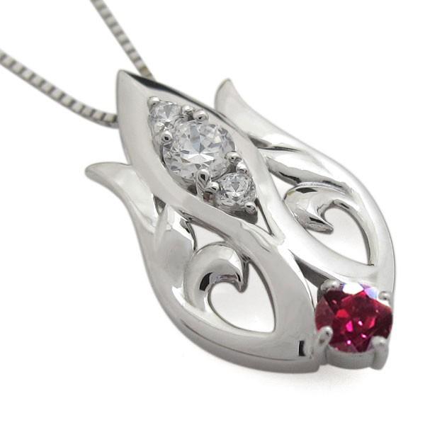 最新 K18 羽 ペンダント 7月誕生石 ルビーネックレス 【YW1788450686】(64331円)