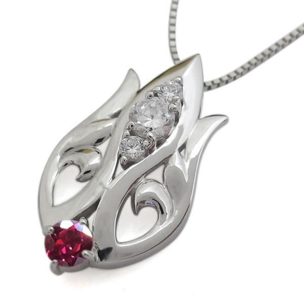 最新 K18 羽 ペンダント 7月誕生石 ルビーネックレス 【YW1788450686】(64331円)