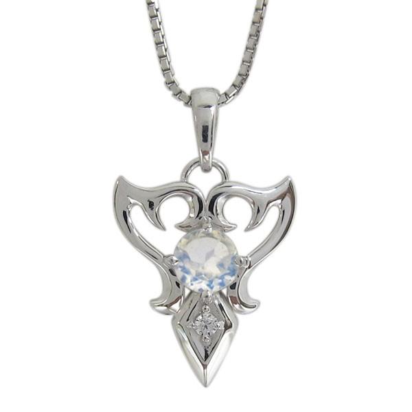 プラチナ ロイヤルブルームーンストーンネックレス トライバル メンズネックレス ペンダント クリスマス ポイント消化