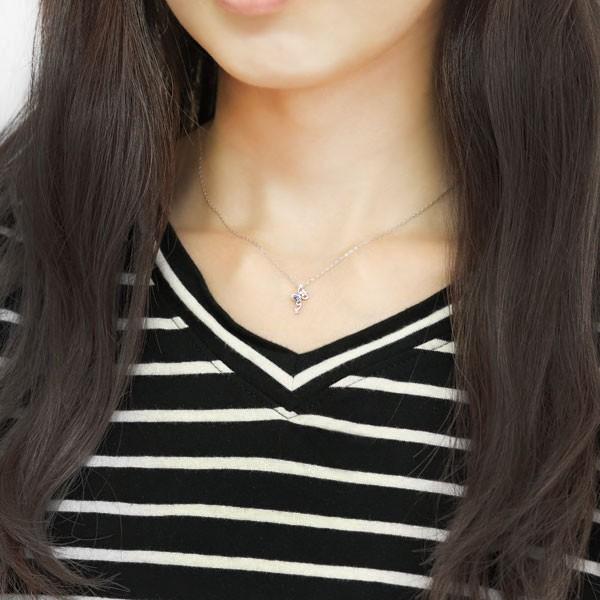 ネックレス レディース タンザナイト シルバーアクセサリー 唐草 クロス モチーフ_1