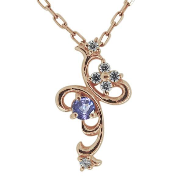ネックレス レディース タンザナイト シルバーアクセサリー 唐草 クロス モチーフ_5