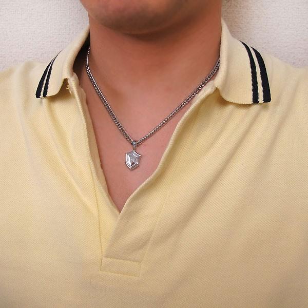 大人気 プラチナ メンズ ネックレス トップのみ シールド アクアマリンサンタマリア イニシャル クリスマス ポイント消化 【TM1166239915】(41950円)