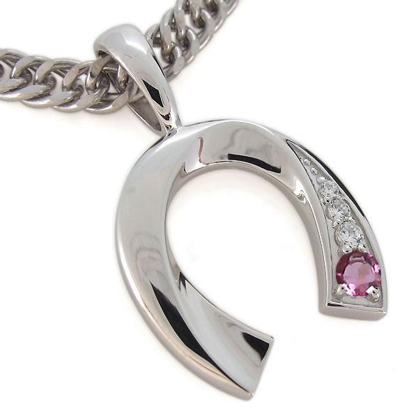 A7人気シール帳 ネックレス メンズ 馬蹄 10月誕生石 ピンクトルマリン プラチナ 喜平 ペンダント クリスマス ポイント消化 【SKC1693674432】(60922円)