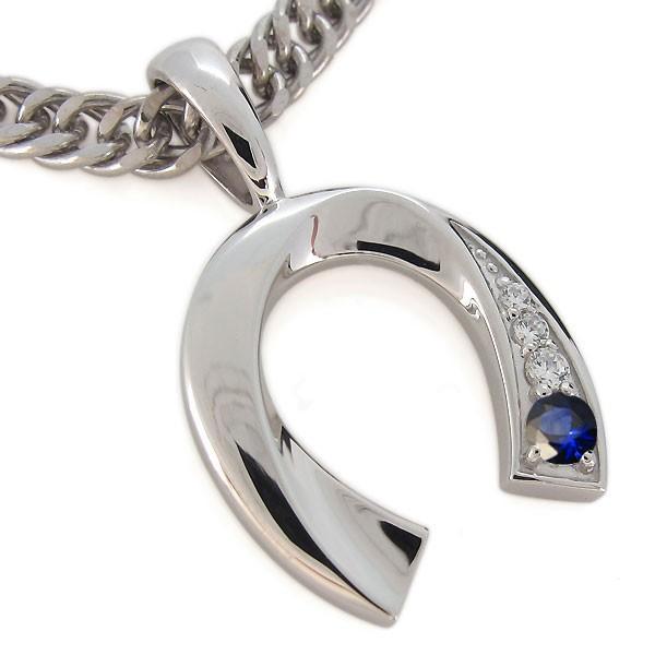正規品 ネックレス 天然石 18金 K18 馬蹄 メンズペンダント ホースシュー 【QG2031673707】(73080円)