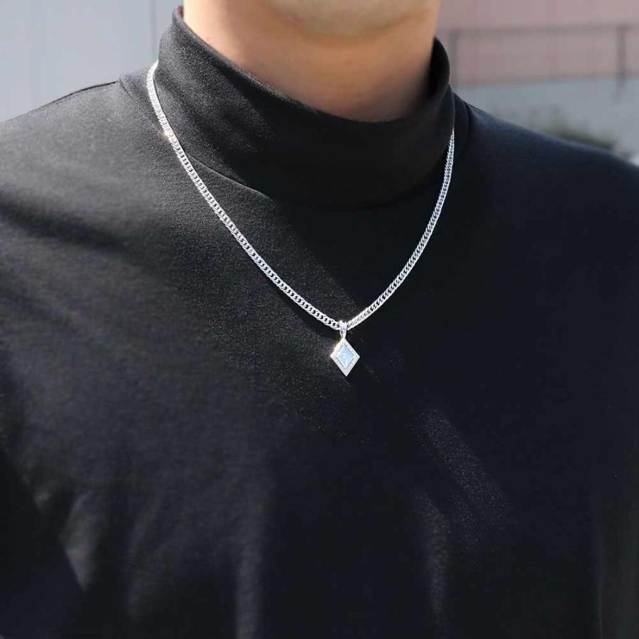 ネックレス トップ プラチナ 喜平用 イニシャルペンダント アメジストの画像