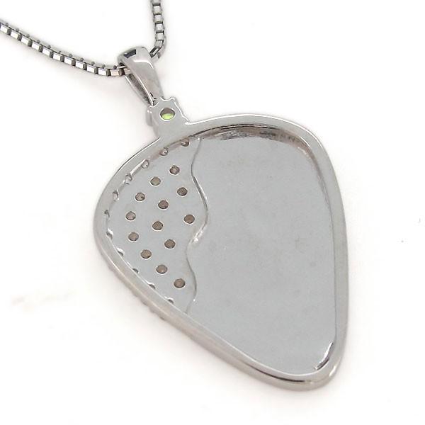 USED プラチナ メンズ ネックレス ギター ピック メンズ ペリドット ペンダント 音楽 【M2113238076】(76014円)