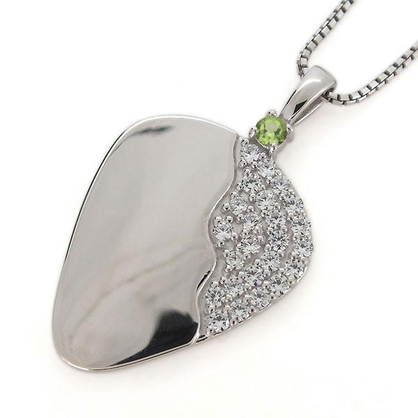 USED プラチナ メンズ ネックレス ギター ピック メンズ ペリドット ペンダント 音楽 【M2113238076】(76014円)