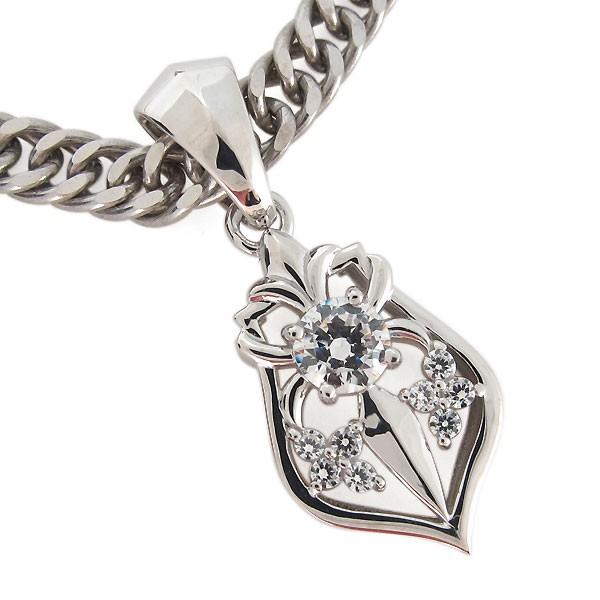 プラチナ ペンダントトップ メンズ ダイヤモンド SIクラス 鑑定書