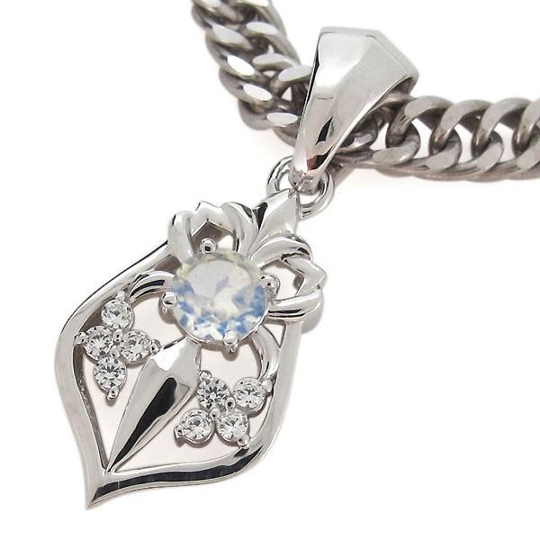 プラチナ ネックレス トップ メンズ 百合の紋章 ロイヤルブルームーン