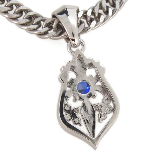 【初期/レア】 ペンダントトップ メンズ 喜平用 10金 K10 サファイア ユリの紋章 【KU1496674177】(53836円)