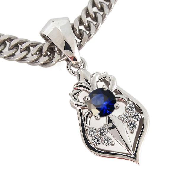 【初期/レア】 ペンダントトップ メンズ 喜平用 10金 K10 サファイア ユリの紋章 【KU1496674177】(53836円)