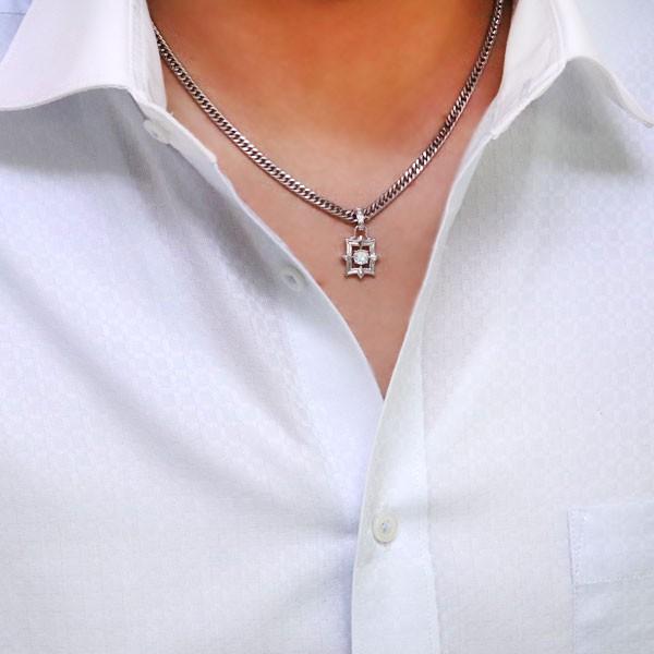 喜平ネックレス メンズ 30代 金 K18 ロイヤルブルームーンストーン ネックレスの画像