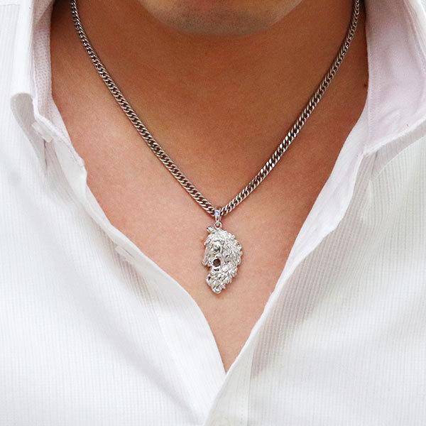 馬 ペンダントトップ 18金 メンズ ネックレス トップのみ 喜平 ホース