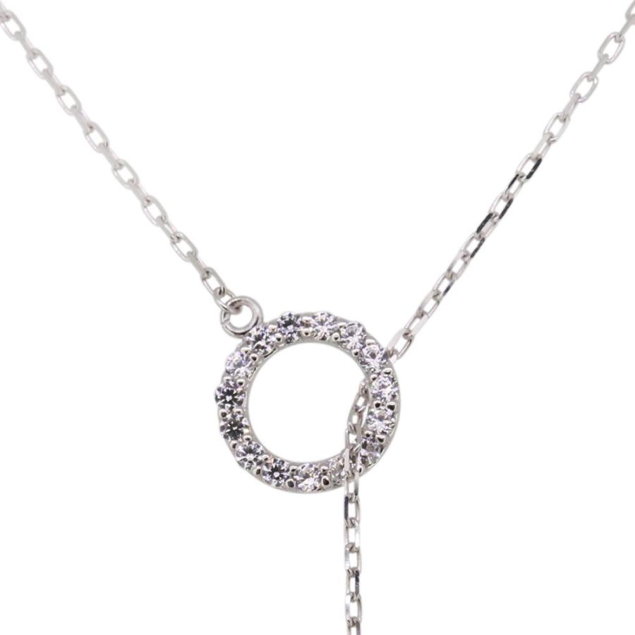 18金 18k ネックレス ロング Y字 ラリエットネックレス ゴールド ピンクトルマリンの画像
