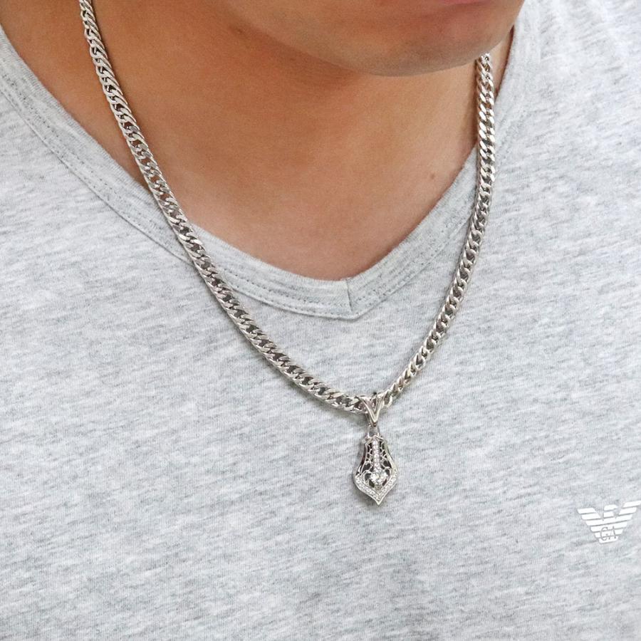 シルバー925 ネックレス メンズ 喜平 キヘイ 太め チェーン