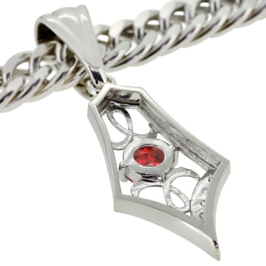 ネックレス 18k トップ メンズ 喜平 18金 キヘイ ペンダントトップ 1月誕生石の画像