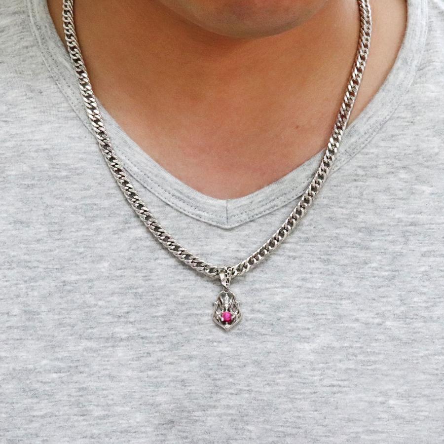 【新品】 ルビー ペンダントトップ プラチナ メンズ 喜平 50g用 7月誕生石 【BCD1863886578】(67045円)