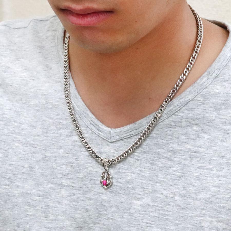 【新品】 ルビー ペンダントトップ プラチナ メンズ 喜平 50g用 7月誕生石 【BCD1863886578】(67045円)