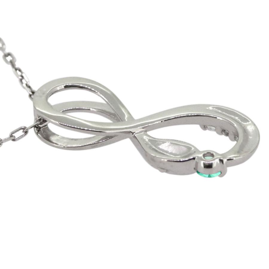 インフィニティ ネックレス レディース 蛇 ヘビ SV925 エメラルド ペンダント 蛇 SV925 エメラルド ペンダント 0mm 天然石使用 縦 横