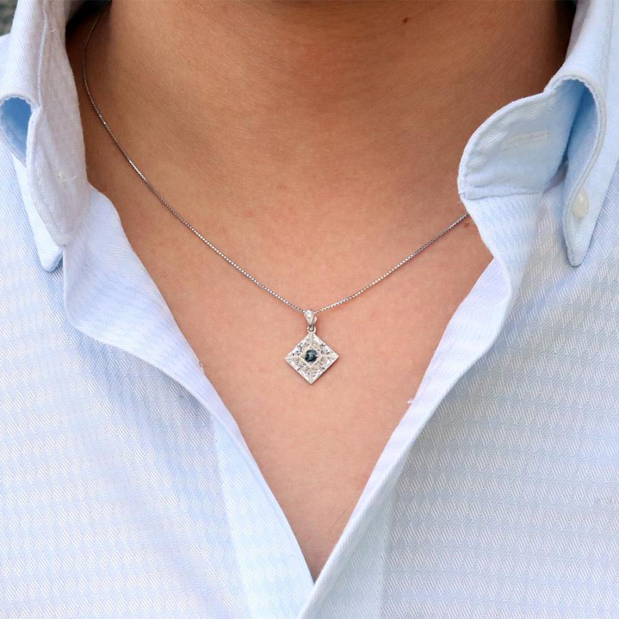 ほぼ未使用 メンズネックレス プラチナ おしゃれ 男性 彫り 洋彫り 洋唐草 アレキサンドライト 希少石 アクセサリー 【NAN2692912413】(96866円)