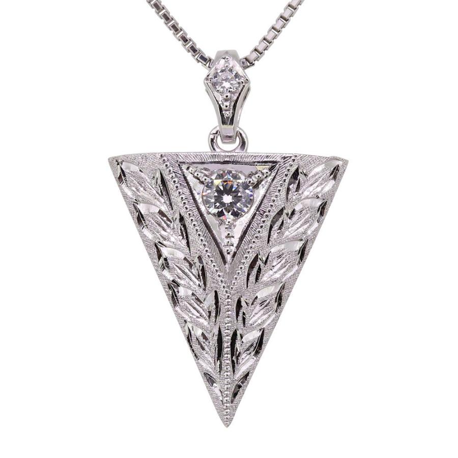 ネックレス メンズ プラチナ メンズジュエリー 手彫り 洋彫り 男性 ペンダント 天然石