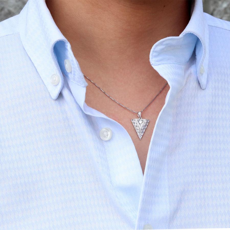 【値下げ中】 ネックレス メンズ プラチナ メンズジュエリー 手彫り 洋彫り 男性 ペンダント 天然石 【1844360816】(66343円)