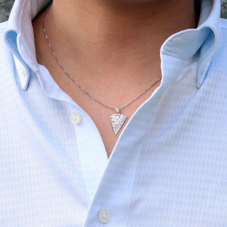 【値下げ中】 ネックレス メンズ プラチナ メンズジュエリー 手彫り 洋彫り 男性 ペンダント 天然石 【1844360816】(66343円)