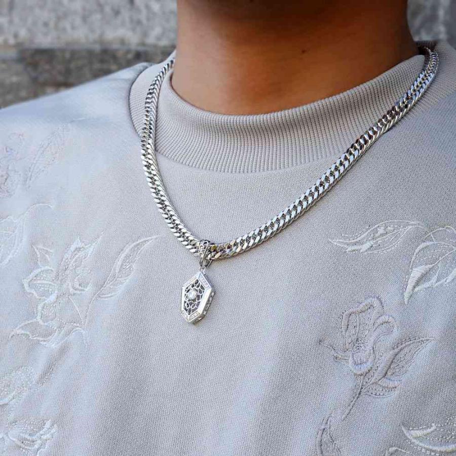 シルバー ペンダントトップ メンズ 喜平用 5月誕生石 ネックレス