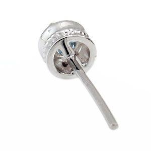 【美品】 ピアス アクアマリンサンタマリア 一粒 K18 シンプル ピアス 【FKP6404636558】(23038円)