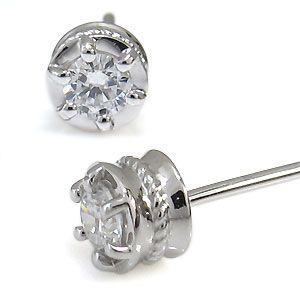 メンズ ピアス 鑑定書付き ダイヤモンド K18 Siクラス 4月誕生石鑑定書付きダイヤモンドを一粒使用した18金製の 縄デザインのシンプルメンズピアスです 両耳セット価格です Mp 0004 4 K18 4 メンズ ピアス 鑑定書付き ダイヤモンド K18 Siクラス ファッション Mp 0004