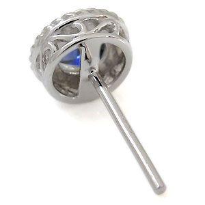 A7人気シール帳 サファイア ピアス 一粒 サファイアピアス K10 【1895619042】(68187円)