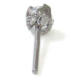プラチナ ダイヤモンド ピアス シンプル 一粒 ピアス クリスマス ポイント消化_5