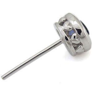 【希少品】 プラチナ ハート ピアス 一粒 サファイア ピアス クリスマス ポイント消化 【BCD2515201454】(90474円)