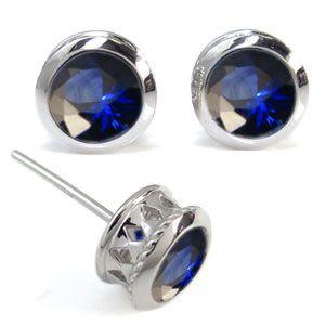 プラチナ 大粒 サファイア ピアス クロス ピアス クリスマス ポイント消化