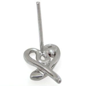 ガーネット 蛇 ハート ピアス スネーク 10金 ピアス ピアス スネーク ，