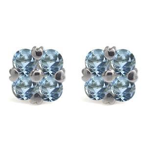 アクアマリンサンタマリア ピアス ハート 10金 : PLEJOUR (プレ